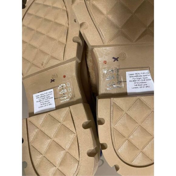 New Free  People Happy Thoughts Faux Fur Boots Size 38.5 (8.5US) - Picture 5 of 5